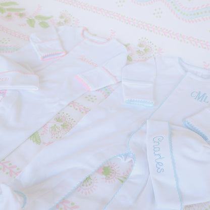 Picot-Trimmed Footies