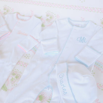 Picot-Trimmed Footies